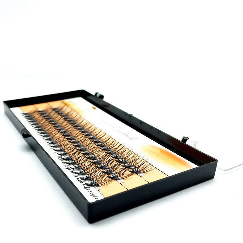 60 individual black imitation mink false eyelashes in lengths from 6mm to 14mm