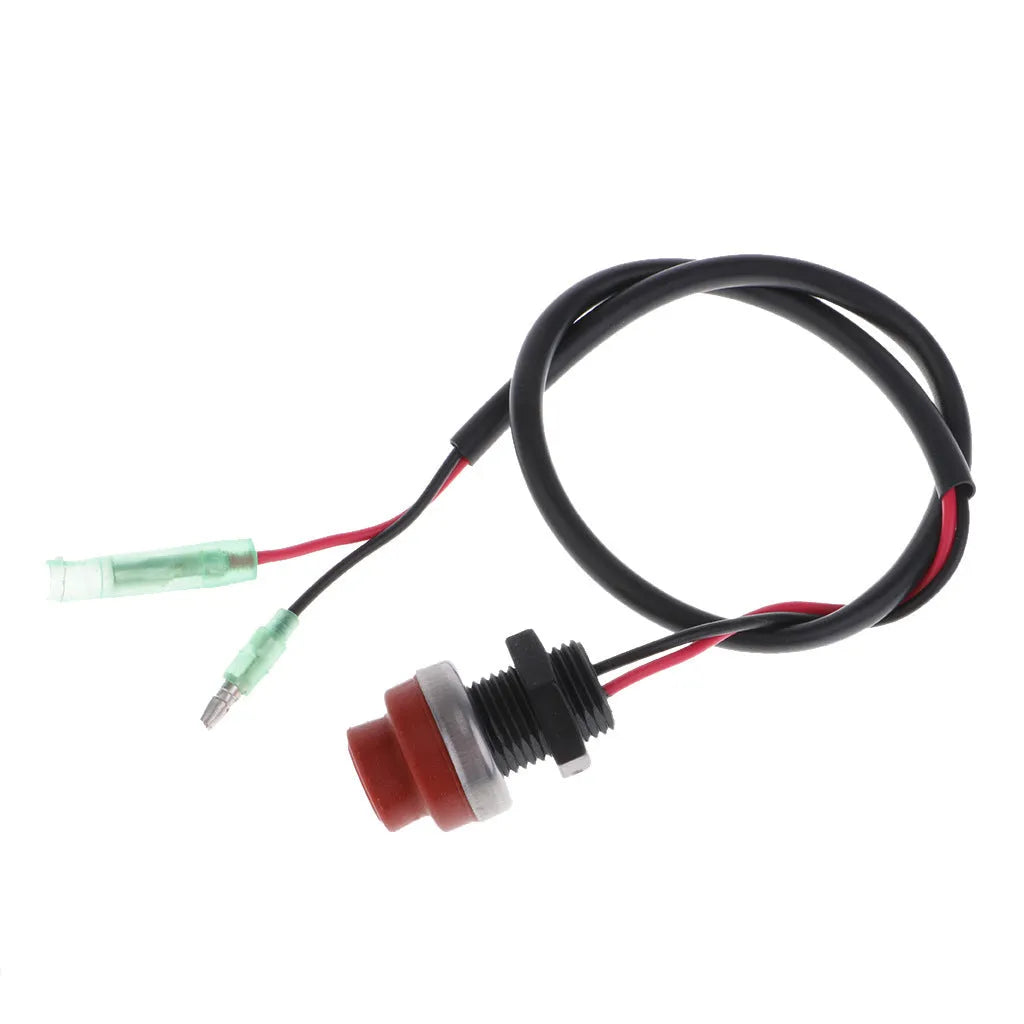 Black YAMAHA-branded rope lanyard for marine engine kill switch.