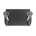 Black six-finger iPad PUBG game controller trigger with adjustable ergonomic silicone grip