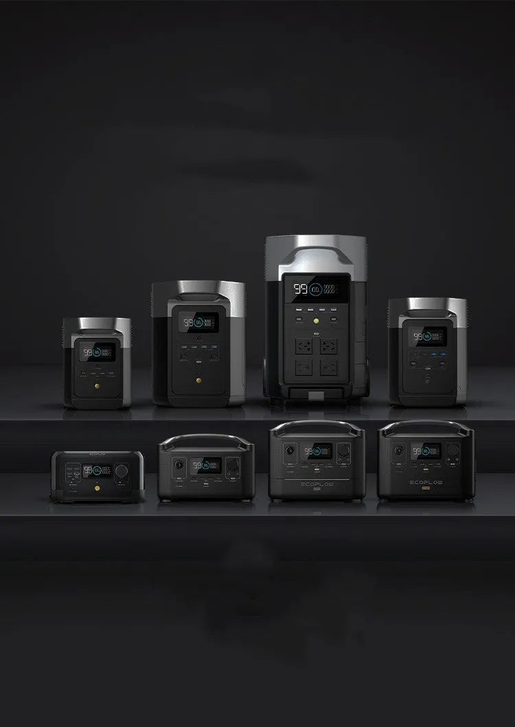 RIVER Pro 720Wh portable power station unit with multiple output ports on a wooden surface