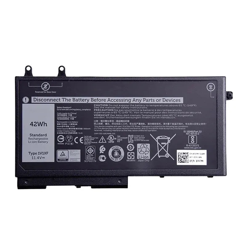 Dell 5501 5401 laptop battery 42WH 11.4V built-in replacement with model code labels