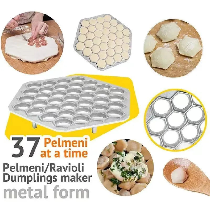 37-hole aluminium alloy dumpling mold for pressing wrappers quickly