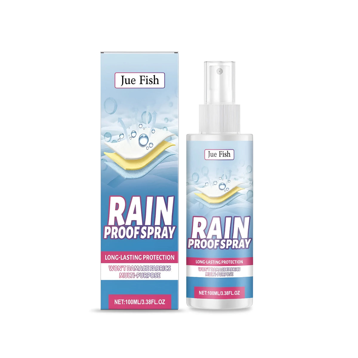 100ml fabric waterproof spray bottle with C6 waterproof agent for shoes and outdoor gear