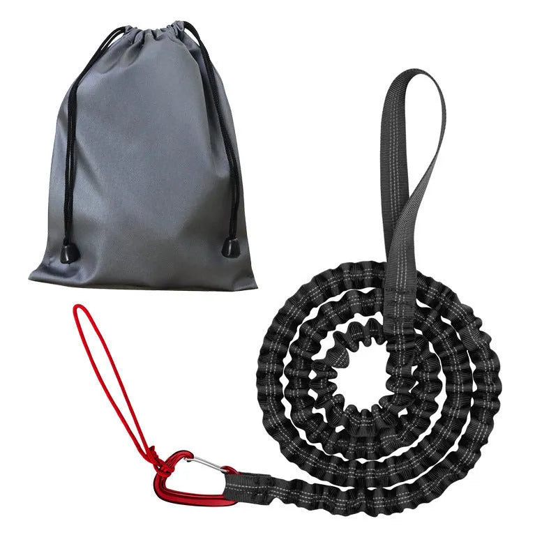 Metal bicycle hand holding rope for parent-child mountain bike pull in free size, available in red
