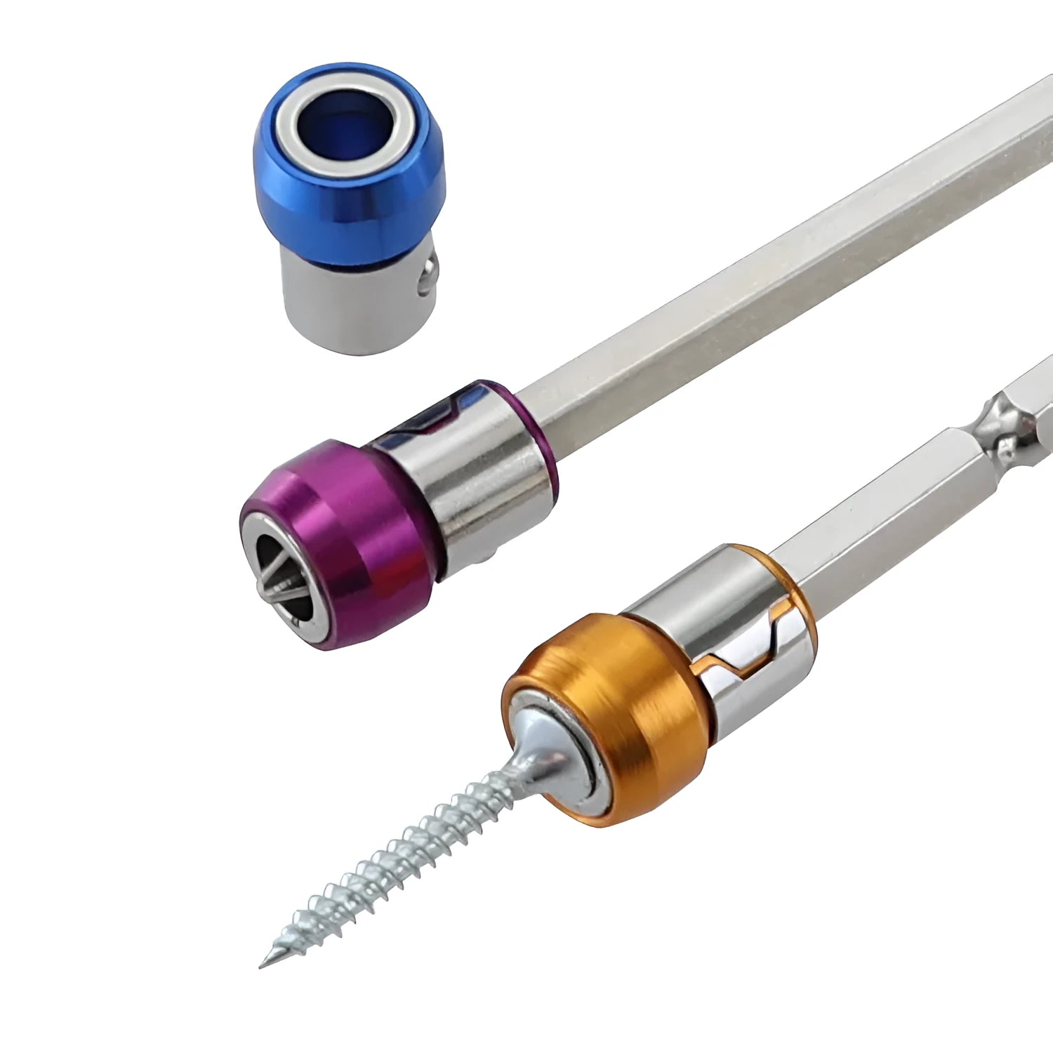 Batch head magnetic ring with strong magnet for 6.35mm bits