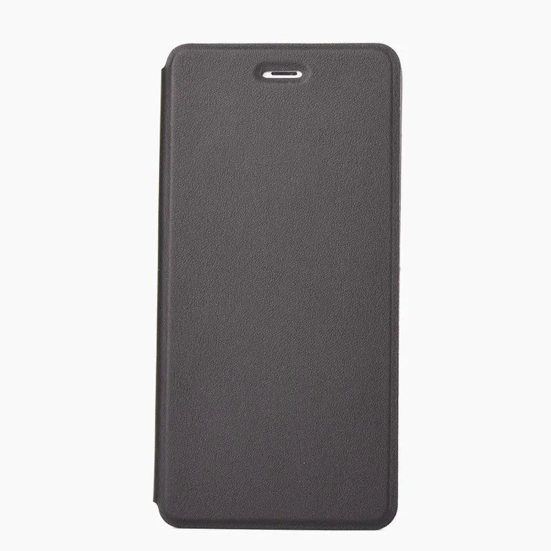 Black Xiaomi flip phone case in imitation leather for Mi series