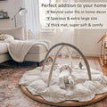 Creative Baby Home removable plush mat toy suit in beige white with soft fabric for baby crawling and fitness play