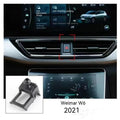GOODWAY dashboard car phone holder with 360-degree rotating head on snap-on base
