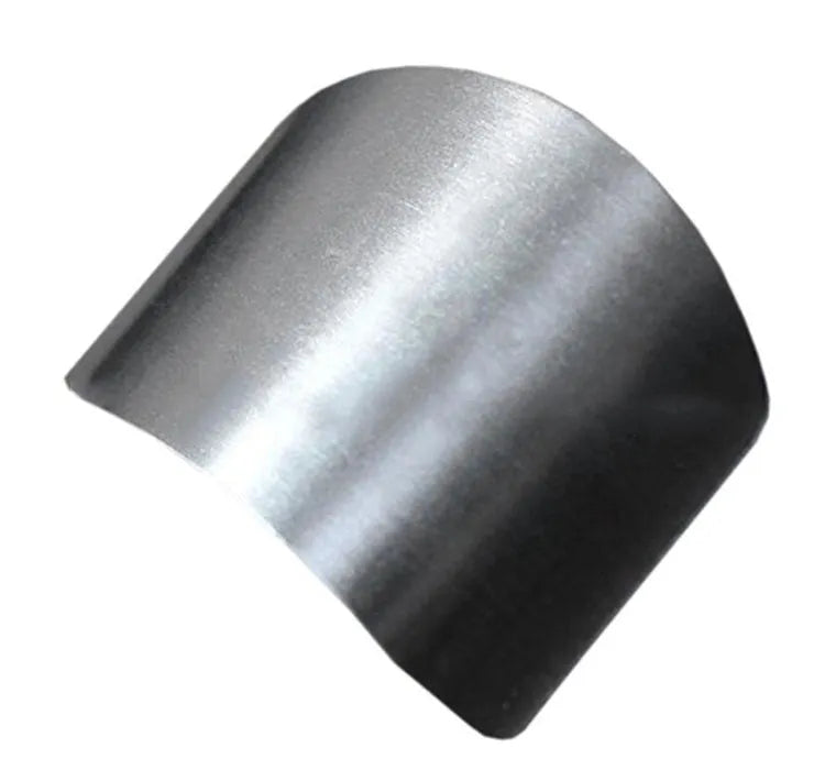 Stainless steel finger guard for kitchen vegetable cutting protection in single and double finger sizes