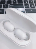 Wireless Bluetooth 5.0 binaural stereo in-ear motion waterproof earbuds in black and white