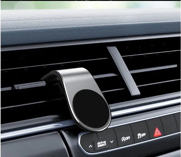 Adjustable car mounting bracket in black, gold or silver for dashboard, windscreen or air vent attachment