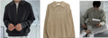 Long-sleeved sweater coat in solid colour, 100% polyester fibre, no-ironing treatment, available in khaki, grey, black, Asian sizes M-XXXL