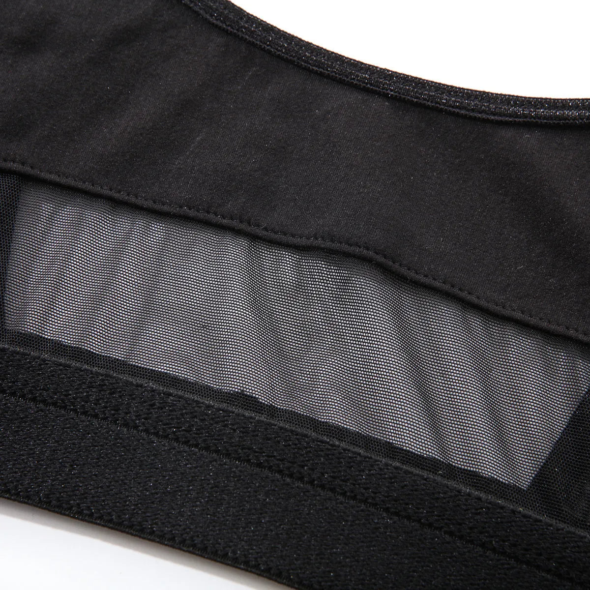 Women's black full cup bra and briefs set with adjustable double straps and cotton lining