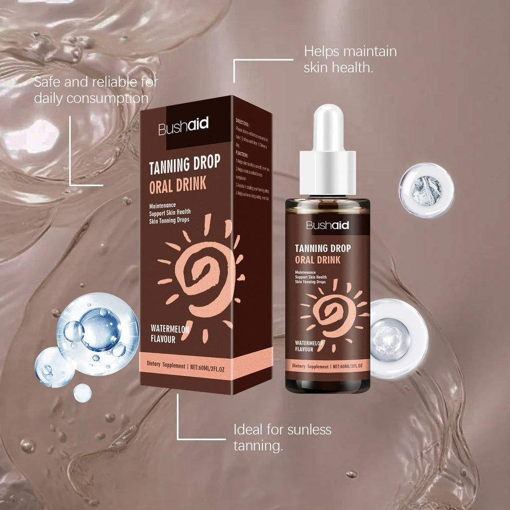 60ml sun tanning essence tube in a compact body care kit box.