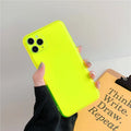 Transparent fluorescent TPU phone case for Apple iPhone, back cover style with colour options