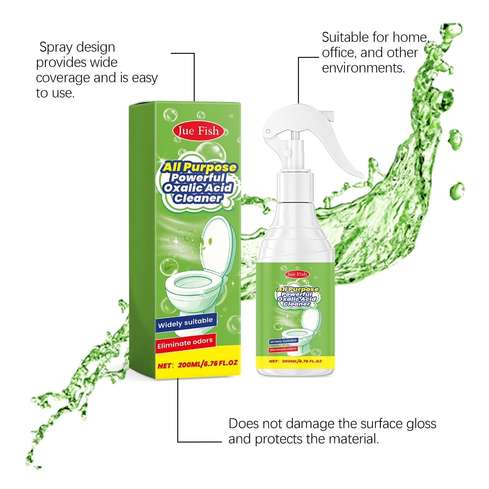 200ml kitchen degreaser cleaning spray bottle with sodium hydroxide formula for grease removal