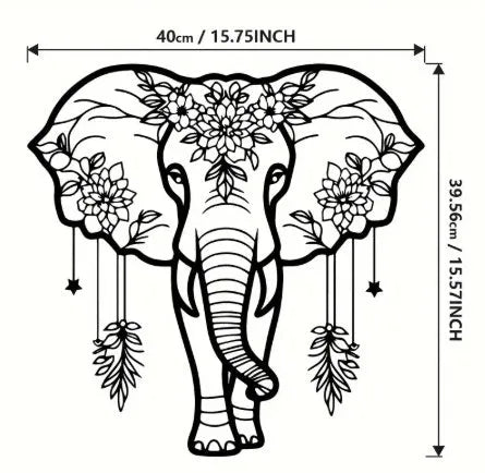 Black iron silhouette animal decoration – metal craft for garden or home (eagle shape shown)
