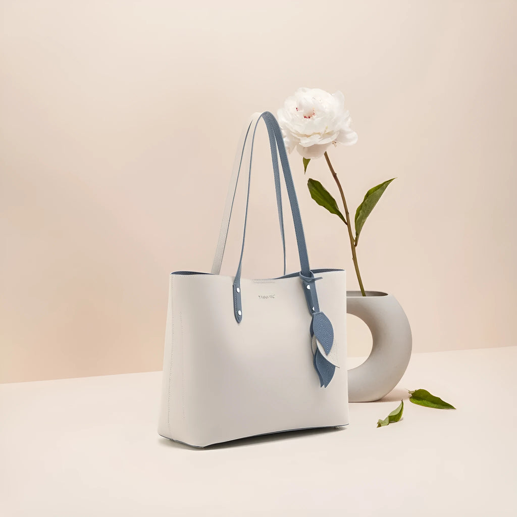 Women's large capacity leather crossbody handbag, apricot or black, 28x35x13cm, shell shape with soft handle