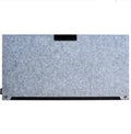 Grey felt multifunctional desk pad 33x63cm with USB hub and calculator mouse pad