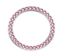 Car diamond-embedded one-click start decorative ring with rhinestone in zinc alloy, five colour options