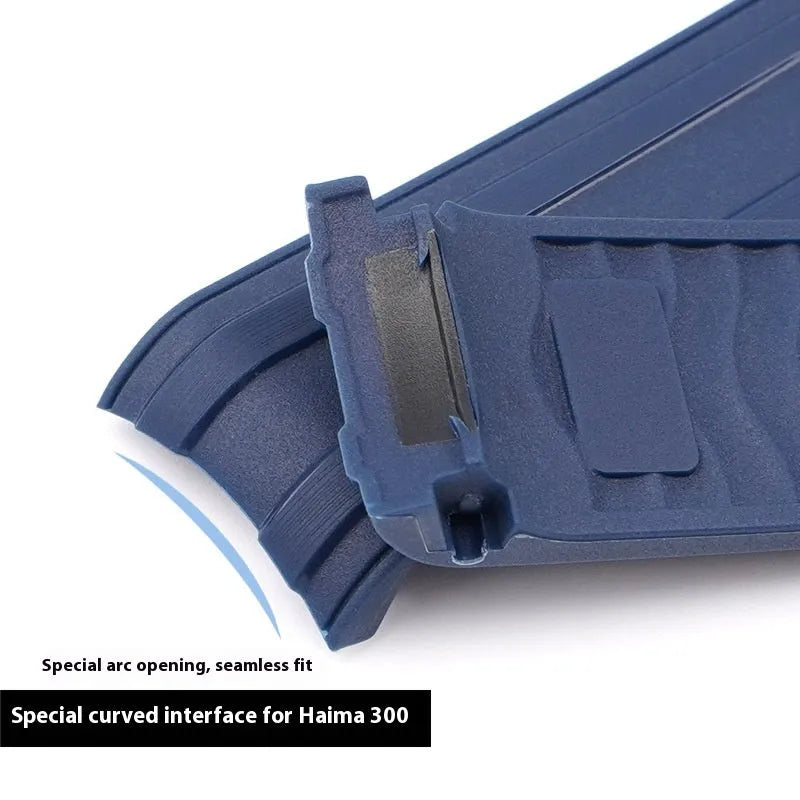 Original style replacement watch strap in multiple colours with silver buckle, shown in 20mm and 22mm widths.