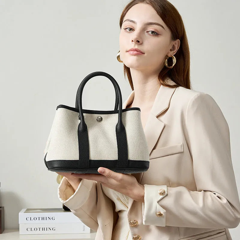 Genuine leather crossbody bag in soft first layer cowhide, horizontal square shape, available in multiple colours