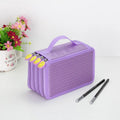 Secret Garden Oxford cloth pencil case in black, 20x12.5x8.2cm, with zip closure