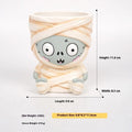 Hand-painted Halloween resin flower pot decorations in four horror character designs