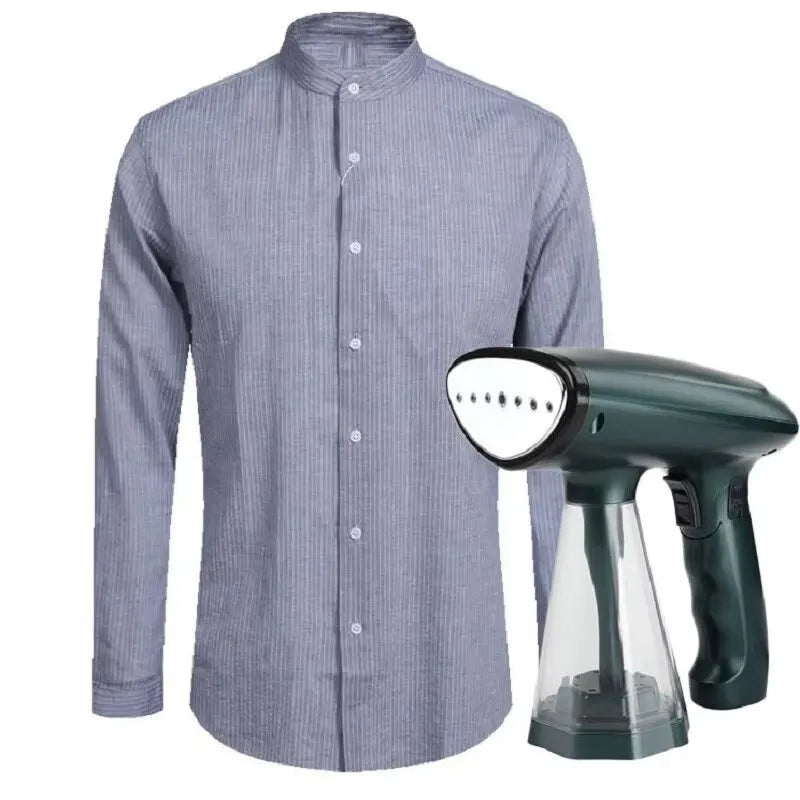 Handheld ironing machine 1500W 200ml steam generator blackish green with folding handle and measure cup
