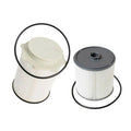 White diesel fuel filter and oil-water separator kit for RAM 1500 to 5500 series trucks
