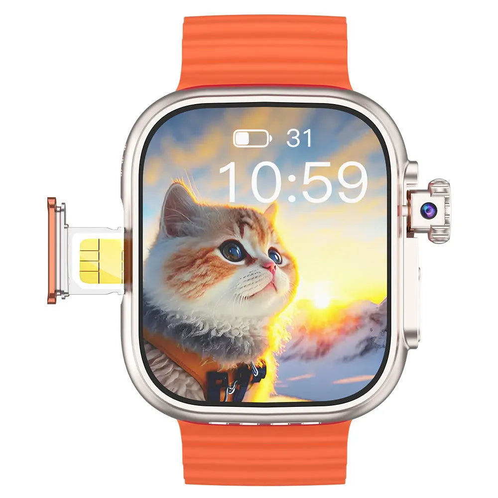 Electronic smart watch with TFT screen in gold, silver, black, and pink colours for teenagers and couples