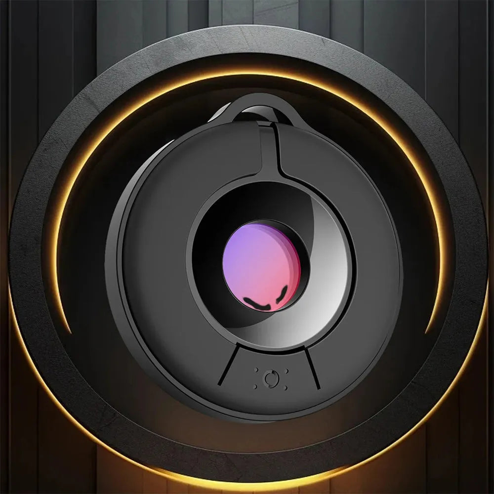 Compact black infrared camera detector for finding hidden cameras with a 5 metre detection range.