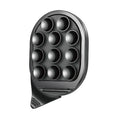 Silica gel sucker magnetic phone holder in black for car dashboard and windscreen mounting