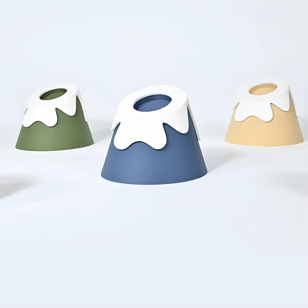 Creative Snow Mountain Wireless Charging Stand Base in plastic, 75x55x65mm, available in multiple colours.
