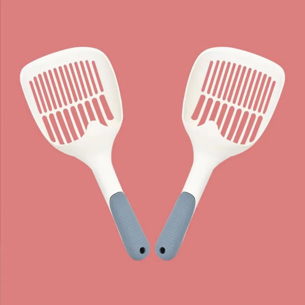Large plastic cat litter shovel tool for cleaning pet litter trays