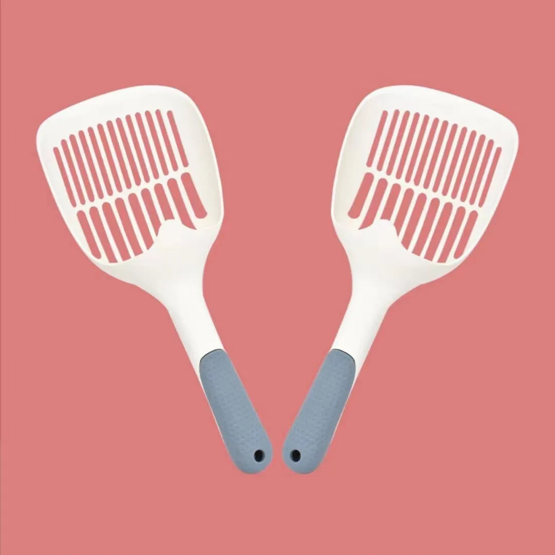 Large plastic cat litter shovel tool for cleaning pet litter trays