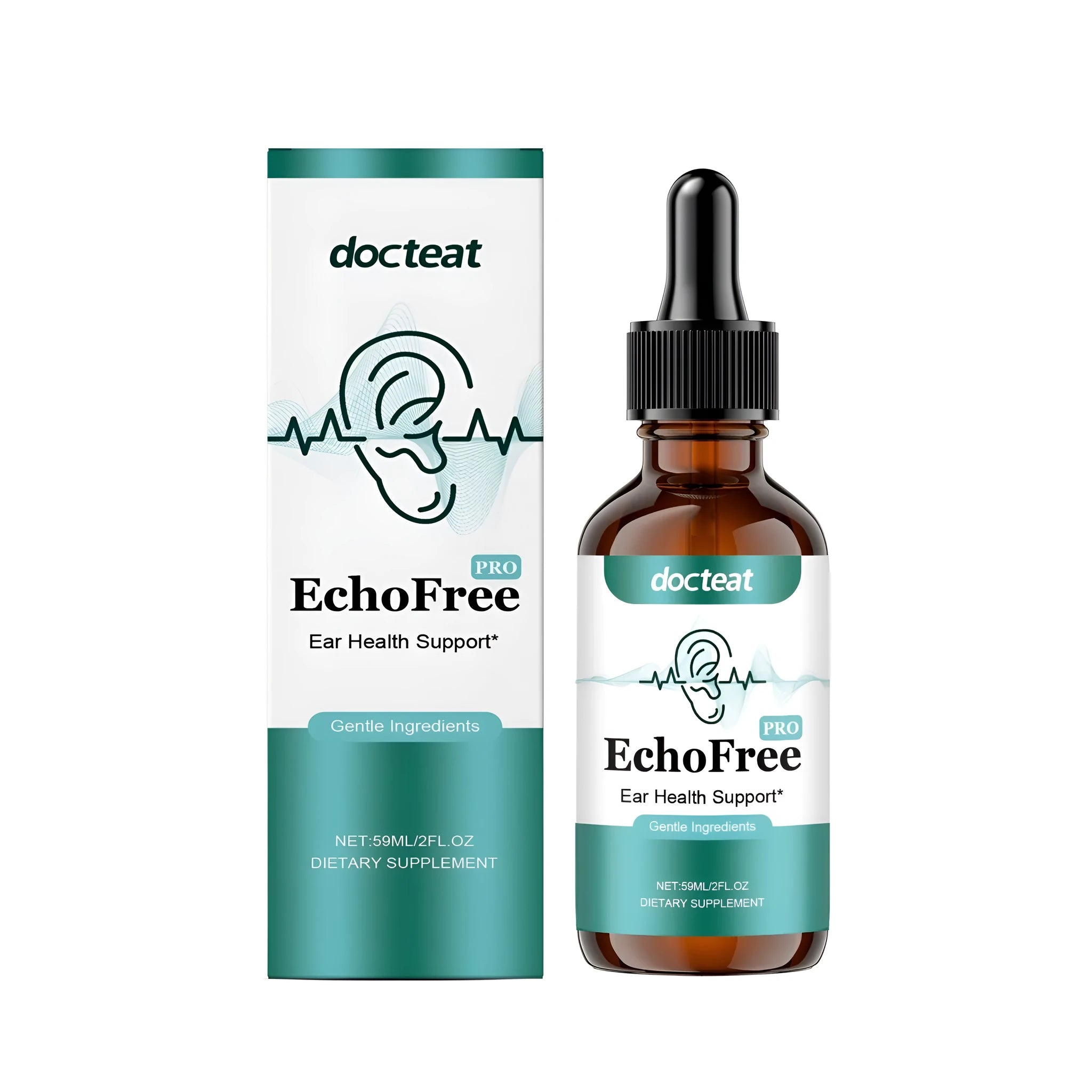 60ml bottle of traditional Chinese medicine tinnitus relief drops with gluconic acid lactone and vitamin B1