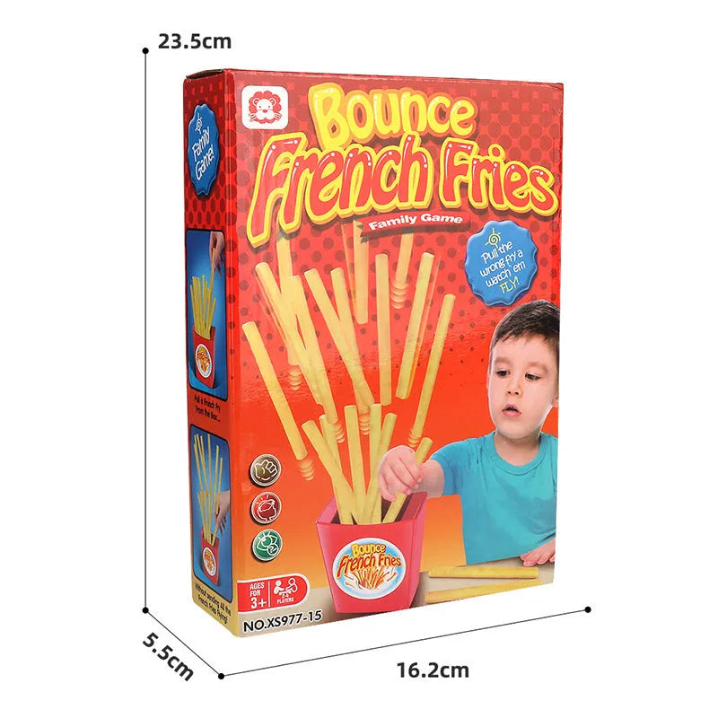 Multiplayer French Fries Toy desktop party game set in plastic box for children aged 4-6