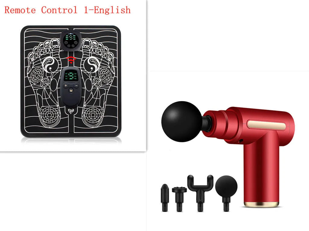 Direct Supply Muscle Fitness Neck Mask Gun Electric massager in black, with button control and style A design