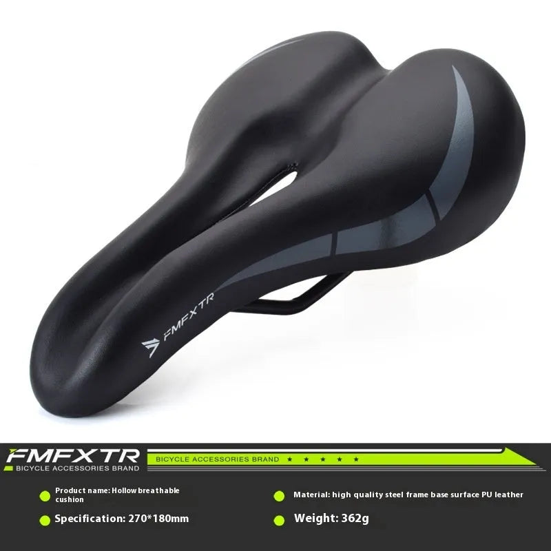 Bicycle seat cushion made from PU leather in colour 3147 hollow cushion, shown with dimensions 270mm by 180mm.
