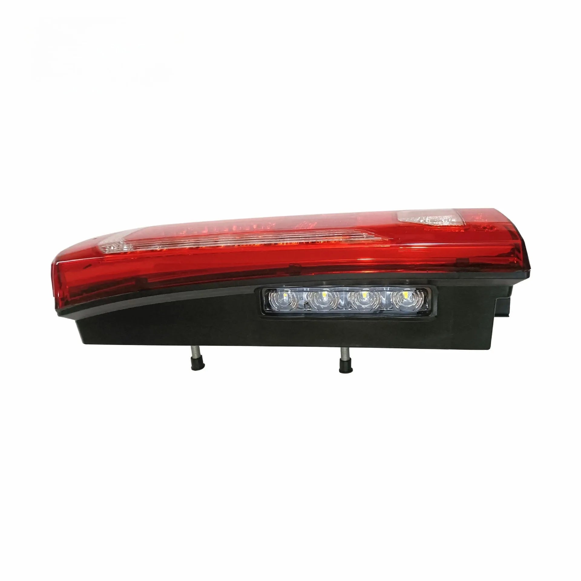 Mercedes-Benz heavy truck LED rear lamp assembly with running water light effect, 380mm by 128mm.