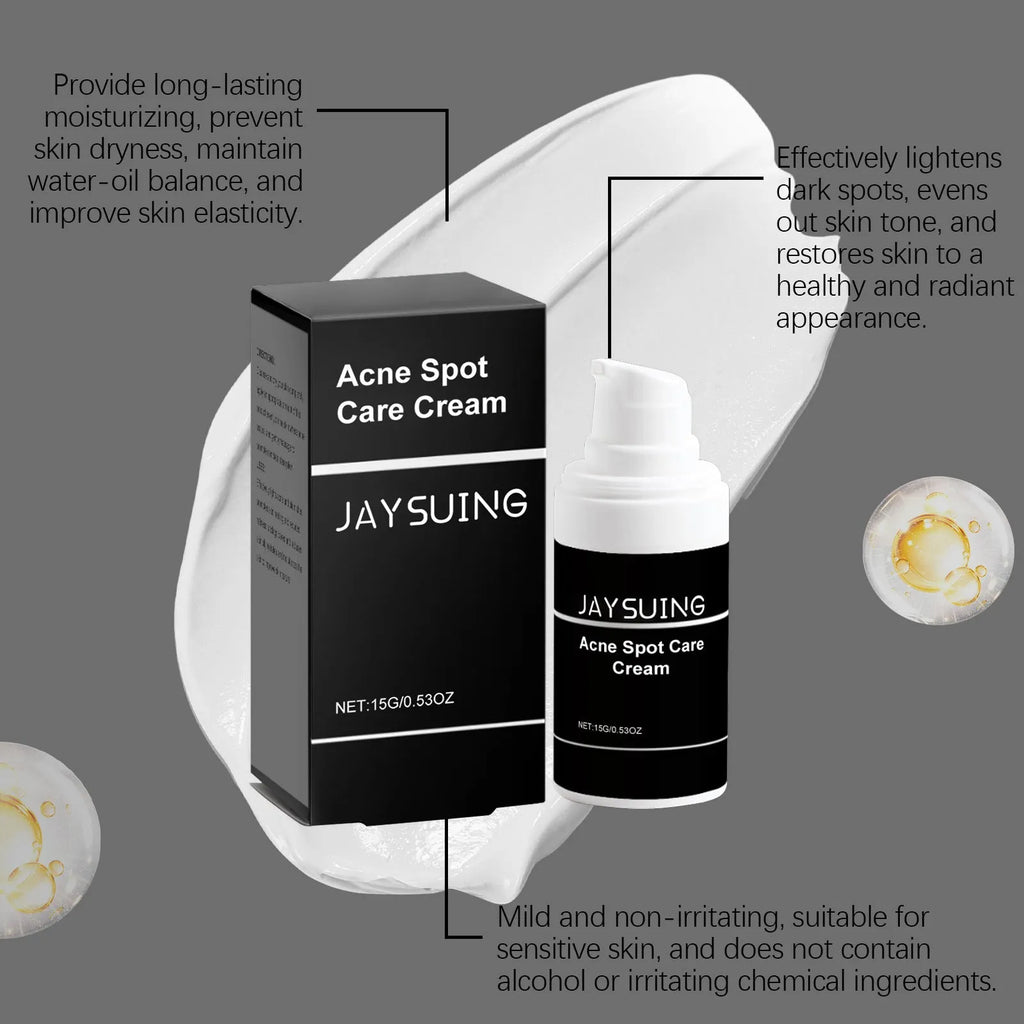 15g tube of hydrating acne cream with mint leaf, tea tree oil and aloe leaf ingredients