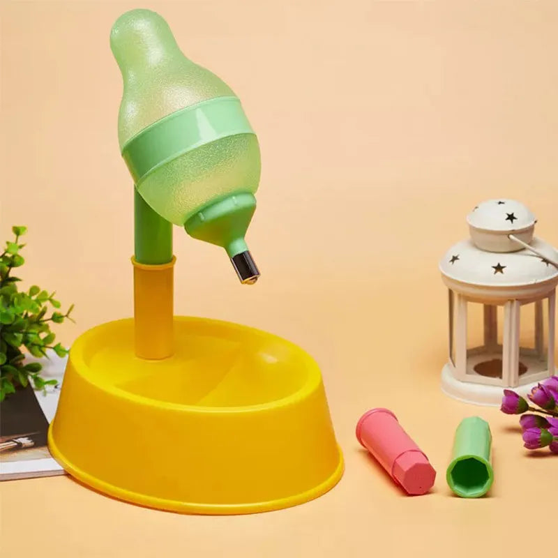 Adjustable automatic pet water dispenser in food-grade ABS resin with translucent bucket, 603g, for cats and dogs.
