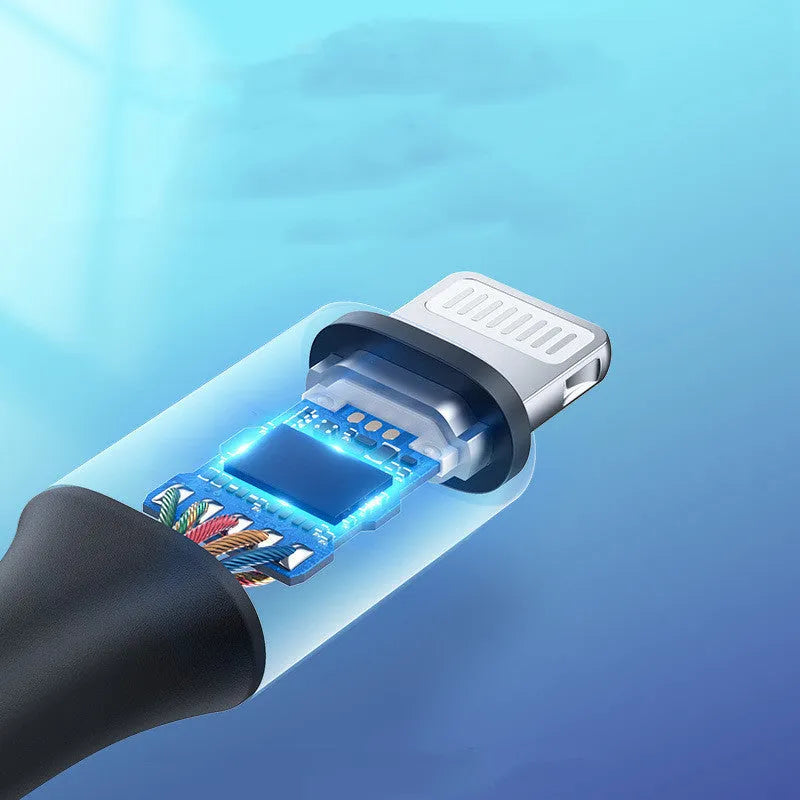 Black Apple Lightning to 3.5mm audio cable with shiny silk braid for car use
