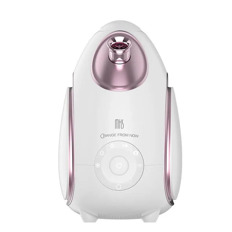 White household face aromatherapy steamer with 300mL water tank and hot cold fog modes