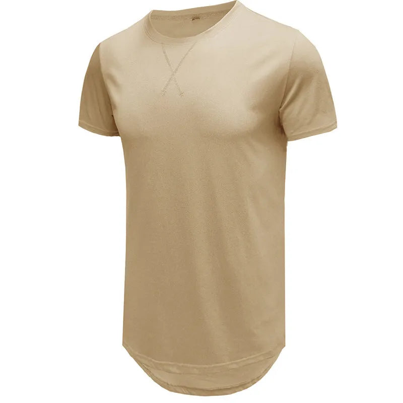 Men's slim fit cotton short-sleeved T-shirt in multiple colour options