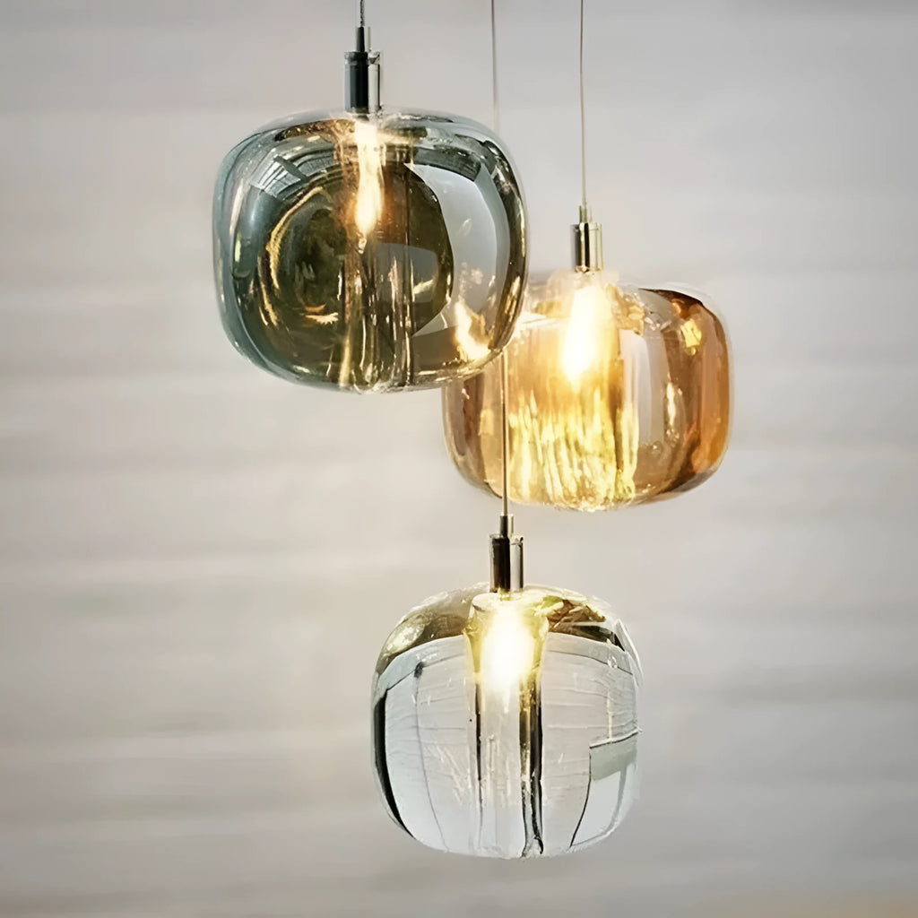 Postmodern crystal chandelier with clear warm light, suitable for corridor or bedroom, 220V