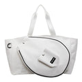 Black one-shoulder casual yoga bag with large capacity for mats