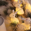 Easter plastic egg lamp string with 10 warm white lamps on a dark background