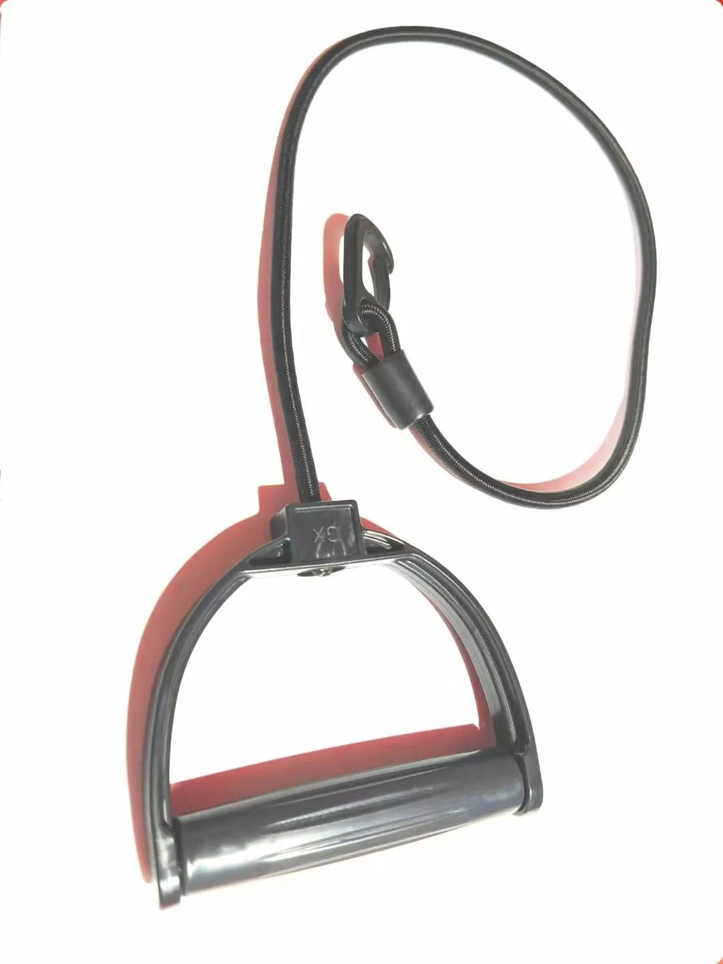 Power Plate treadmill drawstring with red sponge plastic handle
